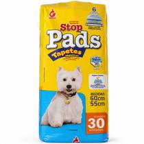 Tapete Higiênico Stop Pads 60x55cm 30un Cães Alta Absorção Tapete Higiênico Stop Pads 60x55cm 30un Cães Alta Absorção