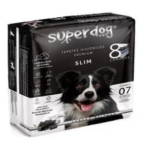 Tapete Higienico Super Dog Premium Black Carvao Ativado Neutraliza Odor Slim 80x60 7 Unidade