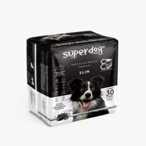 Tapete Higiênico Super Dog Premium Carvão Ativado 30 Unidades 80x60