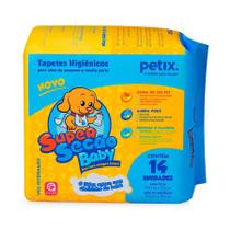 Tapete Higiênico Super Secão Baby Petix para Cães - 14 unidades - Supersecão