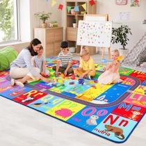 Tapete HOMORE Kids Collection de 9 x 12 pés para aprender o alfabeto
