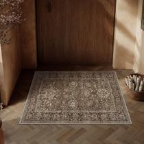 Tapete HUGEAR Entryway 60x90cm Lavável à Máquina Marrom Vintage