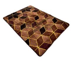 tapete indiano aveludado estampa geométrica antiderrapante cores vivas 2,00x1,40m