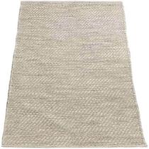 Tapete Indiano Kilim Artesanal Lã e Algodão Off White 2x2,5m