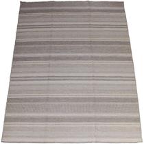 Tapete Indiano Kilim Dots Listrado Cinza Marrom Bege 2,50 x 3,50m Tapete Indiano Kilim Dots Listrado Cinza Marrom Bege 2,50 x 3,50m