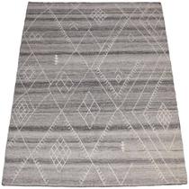 Tapete Indiano Kilim New Geo Cinza 1,65 x 2,28m