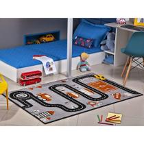 Tapete Infantil 1,00X1,50 Antiderrapante Quarto Preto I-91 - Lancer