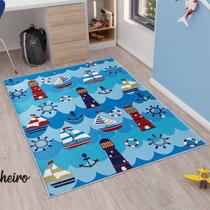 Tapete Infantil 1,40m x 1,00m 01 Peça - Marinheiro