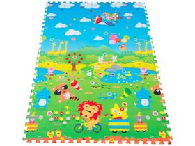 Tapete Infantil ABC Animal da Selva 1,20x1,80m - Dupla Face Ibimboo