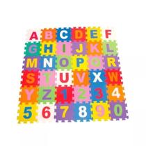 Tapete infantil- alfanumérico 36 placas - espessura 5 mm - Rdj artigos em E.V.A