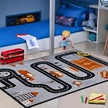 Tapete infantil andino lancer 1,00 x 1,50 i-91 preto - pista