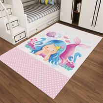 Tapete Infantil Antiderrapante 1,00x1,35 Decoração e Conforto para Quarto, Espaço Kids, Sala de Aula