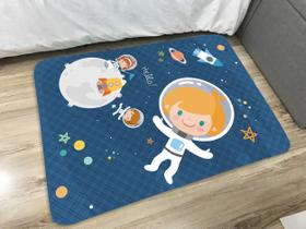 Tapete Infantil Atividades Transfer 95x130cm Astronauta