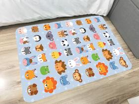 Tapete Infantil Atividades Transfer 95x130cm Bichinhos
