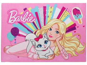 Tapete Infantil Barbie Retangular Joy Mattel - 70x100cm Jolitex