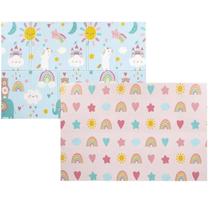 Tapete Infantil Bebê Baby Arco Íris Dupla Face e Impermeável Buba