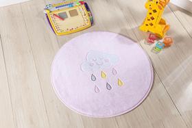 Tapete Infantil Bebê Chuva de Benção Rosa Meninas Macio