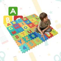 Tapete Infantil Bebê Seguro Lavável EVA 36 Peças Educativo Alfabeto Letras Números Tatame Colorido Criança Seguro Kizumba Tapete Infantil Bebê Seguro Lavável EVA 36 Peças Educativo Alfabeto Letras Números Tatame Colorido Criança Seguro Kizumba