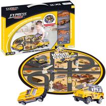 Tapete Infantil C/ Carrinhos Pista Construção Vira Bolsa