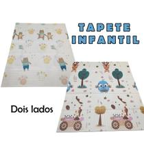 Tapete Infantil Criança Bebe Dupla Face Tatame Dobravel Emborrachado Antiderrapante Macio Dois Lados Divertidos Resistente