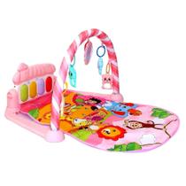 Tapete Infantil De Atividades Com Piano Floresta Rosa