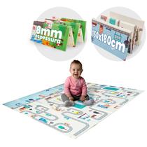 Tapete Infantil de Atividades Dupla Face Tatame Térmico Dobrável Emborrachado - ATENTU