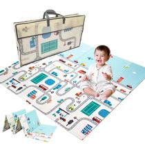 Tapete Infantil de Atividades Emborrachado Antiderrapante Dobrável Térmico Bebê