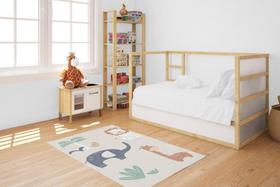 Tapete Infantil Decorativo, Retangular 135cm - Safari