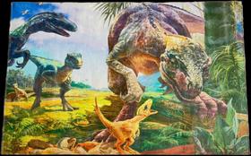 Tapete infantil Dinossauros Fina Estampa 80 x 125 cm