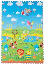 Tapete Infantil Educativo para Bebê Dupla Face Epe Dobrável tatame Criança 180X120X2CM