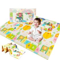 Tapete Infantil Emborrachado Térmico Tatame Antiderrapante Dobrável Dupla Face 6mm 1,80x1,50m - BS7COMPROU