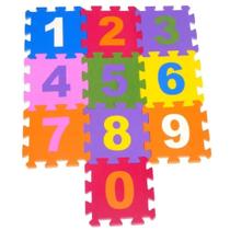 Tapete Infantil EVA 5mm Kit Com 10 unidades 28x28 Numérico