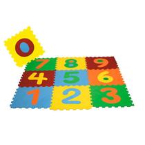 Tapete Infantil Eva Numérico 28X28Cm Kit Com 10 Peças