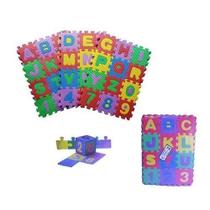 Tapete Infantil Eva Numeros Letras 36 Peças 9Cmx7Mm - 20 Comercial