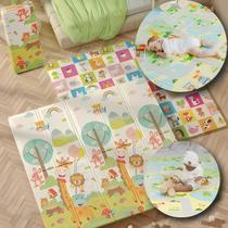 Tapete Infantil Grosso 2 Metros x 1.80 Metros Cores Sortidas Dupla Face Emborrachado Dobravel Grande Térmico Duhome