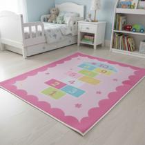 Tapete Infantil Kids 1,00 x 1,40 m Sala Quarto Conforto, Qualidade e Estampa Digital Premium