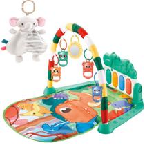 Tapete Infantil Musica Verde + Naninha Anti Alergica 30cm