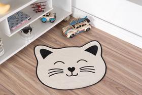 Tapete Infantil Natural Formato de Gato Preto 56X64CM