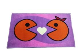 Tapete Infantil Pac Man Rosa 57 cm x 1,00 cm