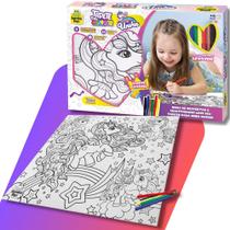 Tapete Infantil Para Colorir Desenho Unicornio Samba Toys