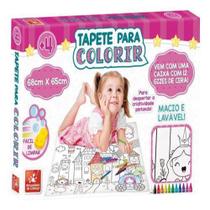 Tapete Infantil Para Colorir Princesa - Brincadeira De Crianca