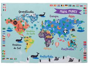 Tapete Infantil para Quarto Antiderrapante - Retangular 70x100cm Joy Mapa Jolitex Tapete Infantil para Quarto Antiderrapante - Retangular 70x100cm Joy Mapa Jolitex