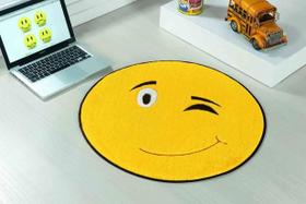 Tapete Infantil Para Quarto Emotion Pisca Amarelo Pelúcia