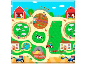Tapete Infantil Play Mat Busy Farm 1 Peça - 125x125cm Dupla Face Safety 1st