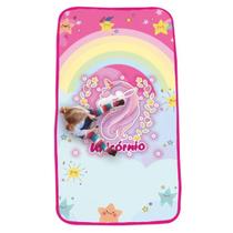 Tapete Infantil Rosa Unicórnio 130 x 86cm Fabricando Ideias Saldão