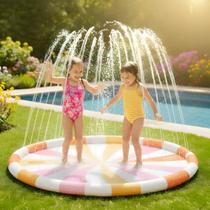 Tapete Infantil Splash Pad Piscinacom Jatos Ajustáveis Brinquedo Aquático para Verão Piscina Tapete Infantil Splash Pad Piscinacom Jatos Ajustáveis Brinquedo Aquático para Verão Piscina