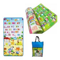 Tapete infantil térmico dupla face tatame educativo para crianças e bebês - impermeável e reversível