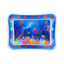 Tapete Inflável Aquático para Bebês - Almofada para Brincar e Hora da Barriga