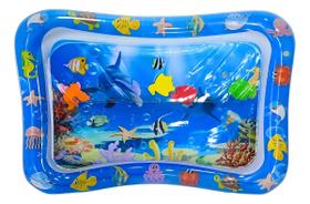 Tapete Inflável Bebê Sensorial Água Tummy Time Tapete Inflável Bebê Sensorial Água Tummy Time