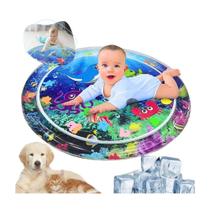 Tapete Inflavel De Agua Sensorial Interativo Atividade Para Bebe Pet Fundo Do Mar Redondo Tummy Time
